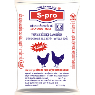 S602 - Hỗn hợp cho gà hậu bị