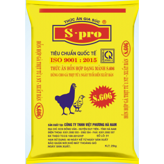 S606 - Hỗn hợp cho gà màu từ 01 ngày tuổi - xuất bán