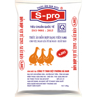 S.805 - Hỗn hợp cho vịt thịt từ 22 ngày tuổi - xuất bán.
