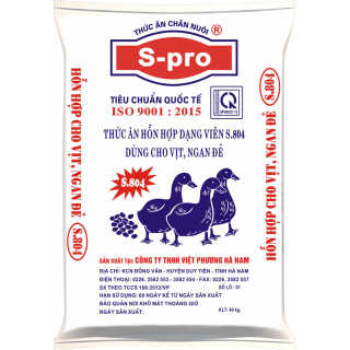 S804 - Hỗn hợp cho vịt, ngan đẻ trứng