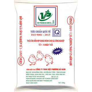 VP821 - Thức ăn hỗn hợp dạng mảnh cho gà công nghiệp từ 1 - 14 ngày tuổi