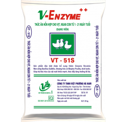 VT.51S - Hỗn hợp cho vịt ngan con từ 01 ngày tuổi - 21 ngày tuổi.
