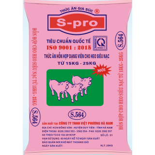 S.564 - Hỗn hợp cho heo siêu nạc từ 12 - 25 kg.