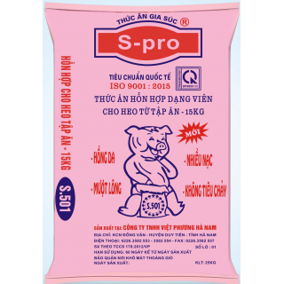 S.501 - Hỗn hợp cho heo từ tập ăn - 15kg