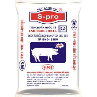 S.502 - Hỗn hợp cho heo từ 15kg - 25kg
